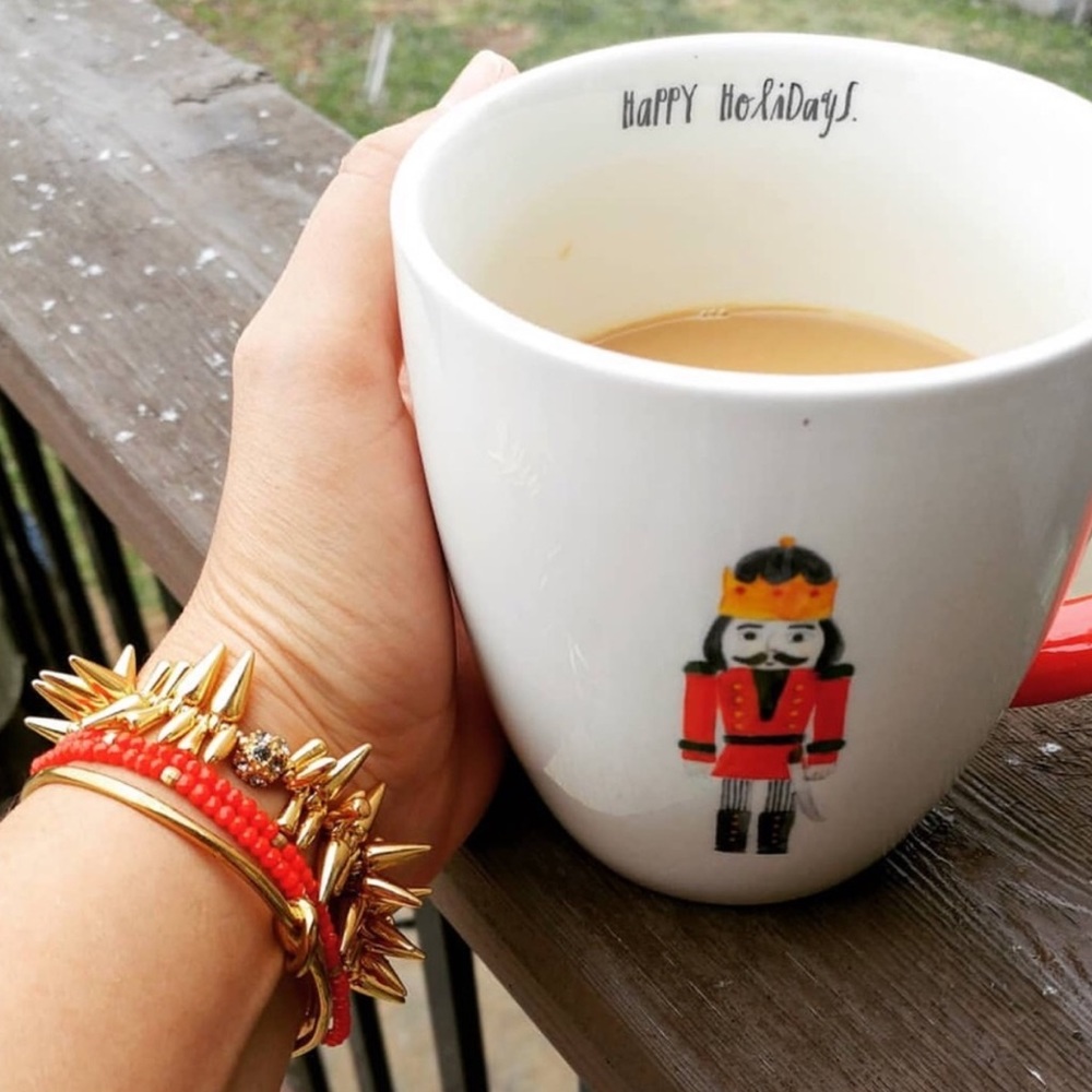 Stella & Dot | Dainty Gold Delicate Coral Red Beaded Tabitha Stretch Braโฆ - Picture 7 of 13